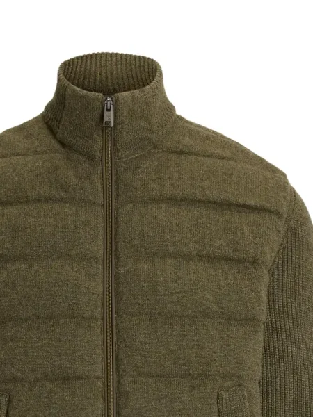 Πλεκτός καπιτονέ σακάκι Ralph Lauren Purple Label πράσινο
