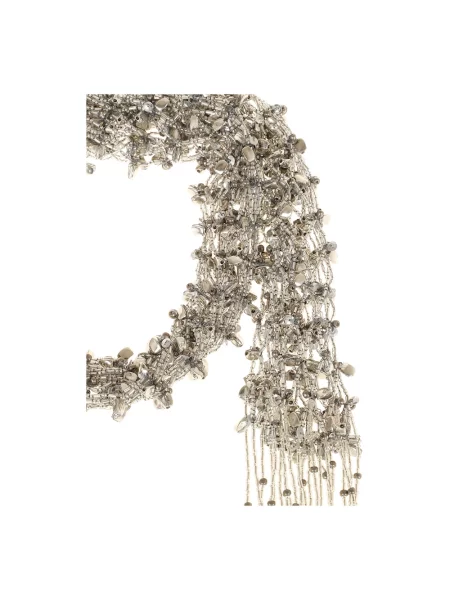 Szal Dries Van Noten z cekinami szara