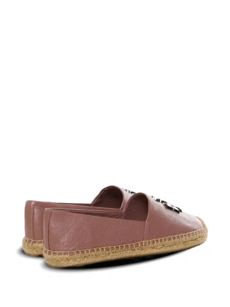 Espadrile Tory Burch fără toc cu autograf roz