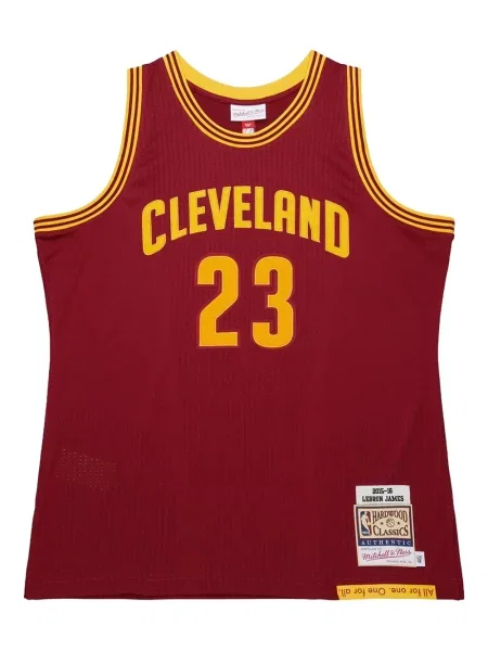 Cămașă Mitchell & Ness din jerseu roșu