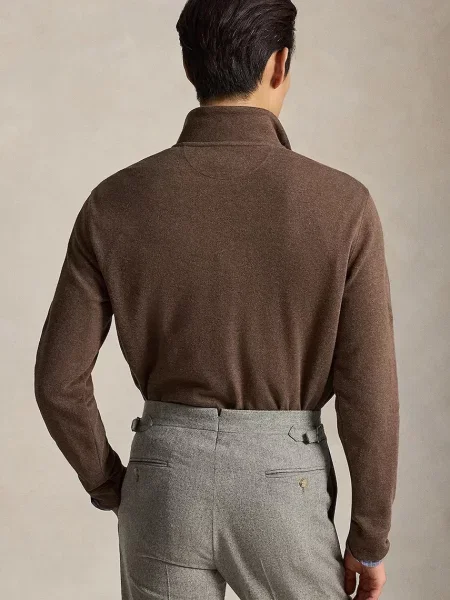 Polo Ralph Lauren pulover bombažen rjava