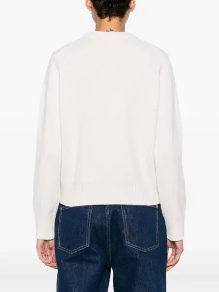 Pulover Maison Kitsune de lână alb