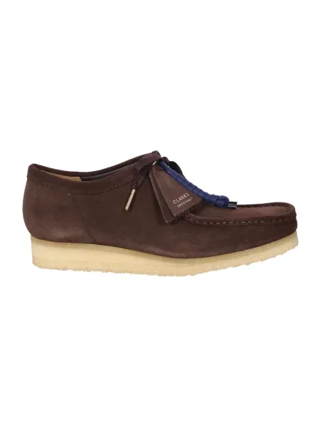 Półbuty Clarks zamszowe brązowe