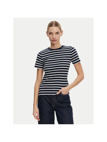 Tommy Hilfiger T-Shirt New Cody Σκούρο Slim Fit μπλε
