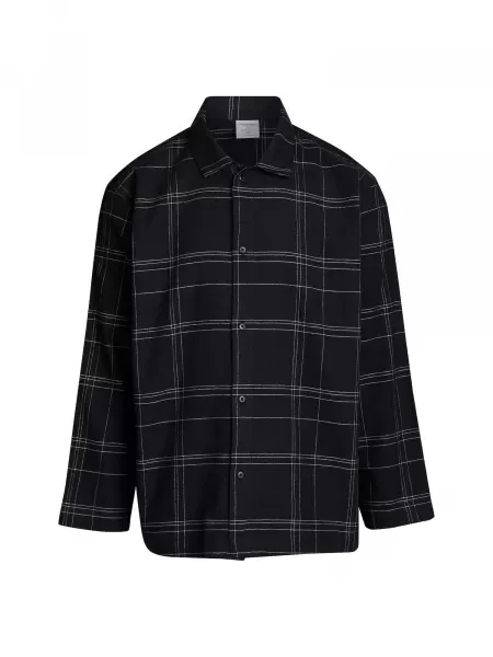 Calvin Klein Pijama lungă negru alb