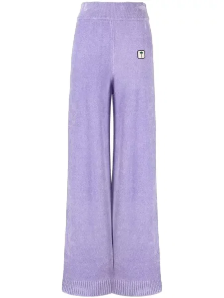 Pantaloni Palm Angels alergare cu autograf violet