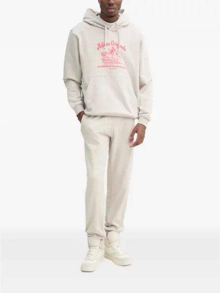Pantaloni Adidas cu dungi alergare cu broderie albastru