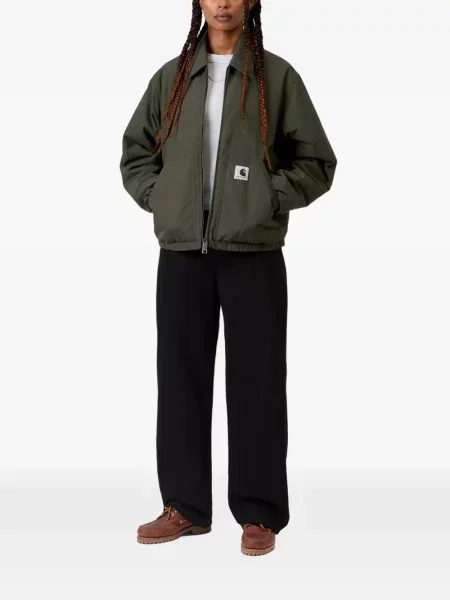 Geacă Carhartt Wip cu autograf verde