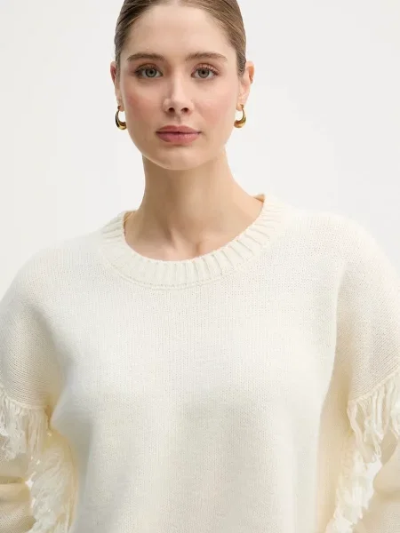 Светр із додаванням вовни United Colors of Benetton бежевий
