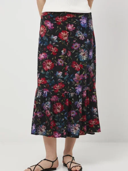 Medicine szoknya midi harang alakú fekete