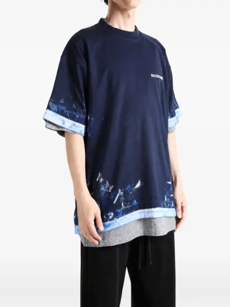 Tricou Balenciaga albastru