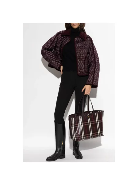Kurtka Burberry pikowana czerwona