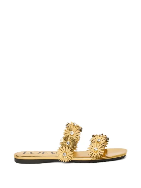 Sandale Loewe cu model floral fără toc