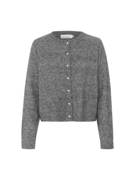 Kardigan Karen By Simonsen wełniany szary