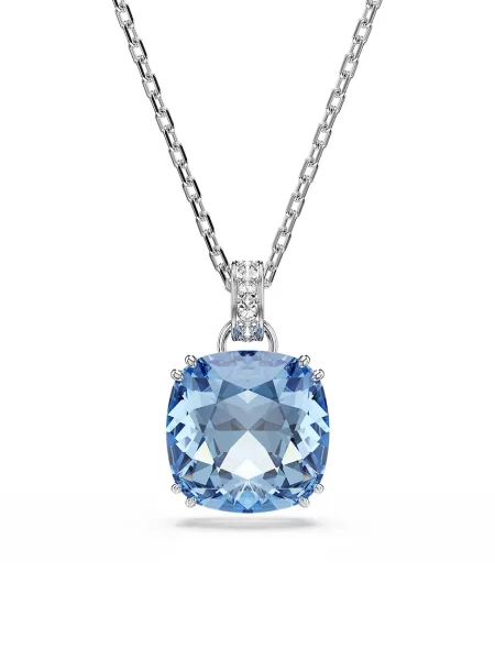Swarovski lănțișor cu pandantiv pentru femei din metal cu cristal Swarovski MILLENIA albastru