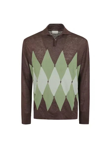 Golf sweter z golfem Ballantyne brązowy