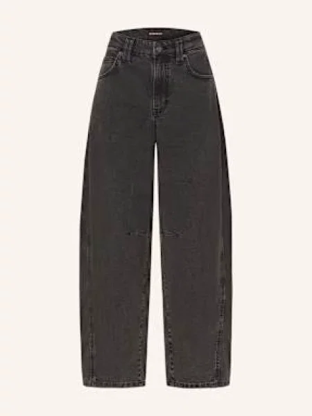 Guess Jeans Barrel Džíny gj aged black was černé