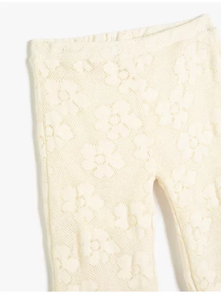 Pantaloni copii Koton alb