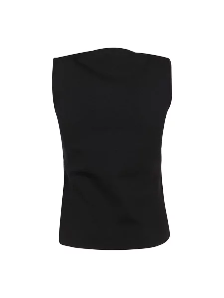 Dzianinowy top Parosh czarny
