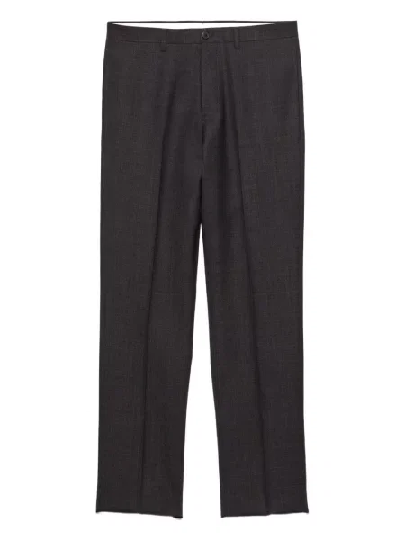 Pantaloni Prada de lână gri