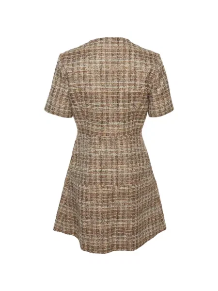 Rochie mini Maje din tweed maro