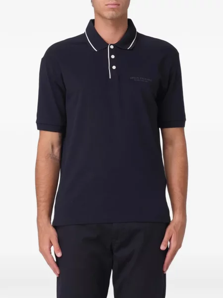 Tricou polo Armani Exchange albastru