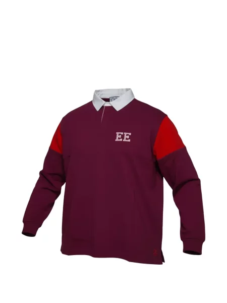 Lung tricou polo Eric Emanuel roșu