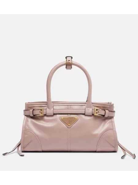 Geanta de piele Prada din piele roz
