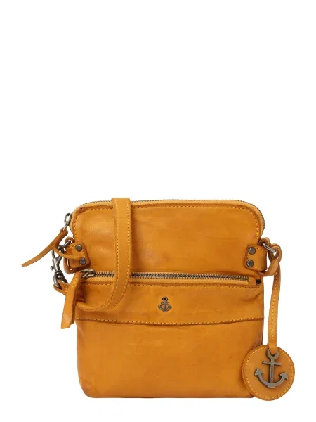 Harbour Geantă de umăr Anchor Love Taliza 2 maro închis / șofran galben