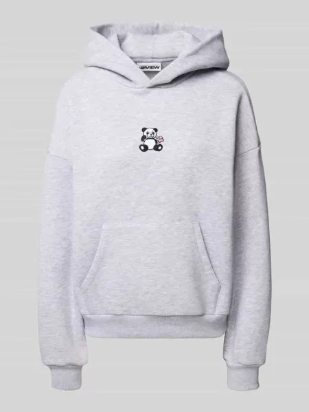 Bluza z kapturem o kroju oversized z wyhaftowanym motywem Review