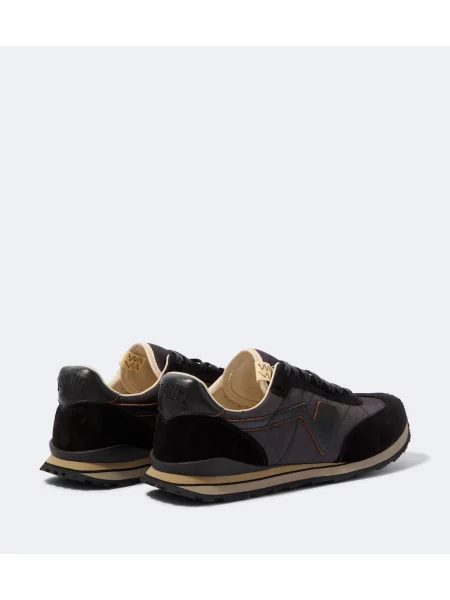 Sneakerși Visvim din piele de căprioară negru