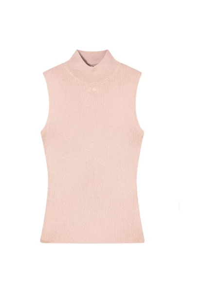 Golf Armani Exchange bez rękawów różowy