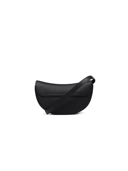 Karl Lagerfeld crossbody torbica usnjena K/SIGNATURE črna