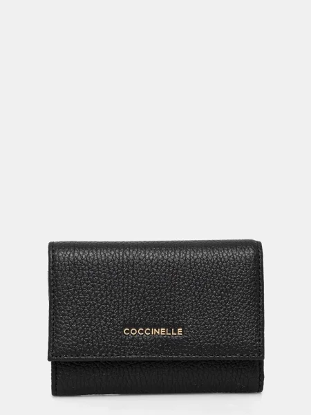 Coccinelle portofel de piele femei E2 11 F0 01 negru