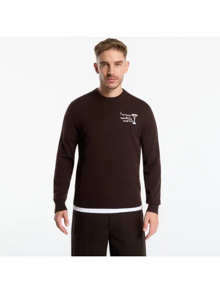 Πουλόβερ Saint Barth Heron Light Embry Sweater Espresso Cocktail XL