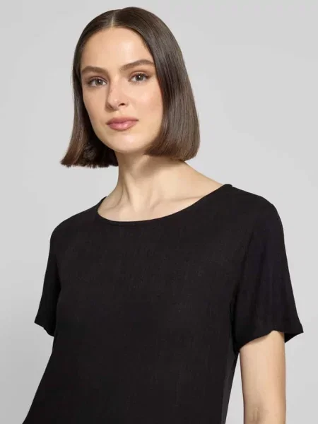 Sukienka w kroju relaxed fit z mieszanka model Tara' Zabaione czarna