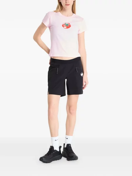 Pantaloni scurți Mammut cu imagine negru