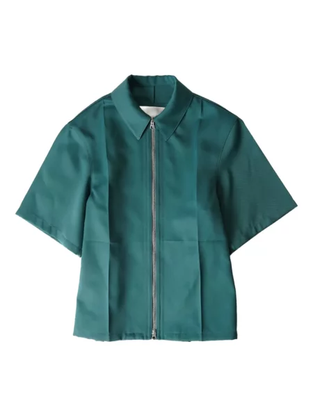 Cămașă Jil Sander scurtă verde