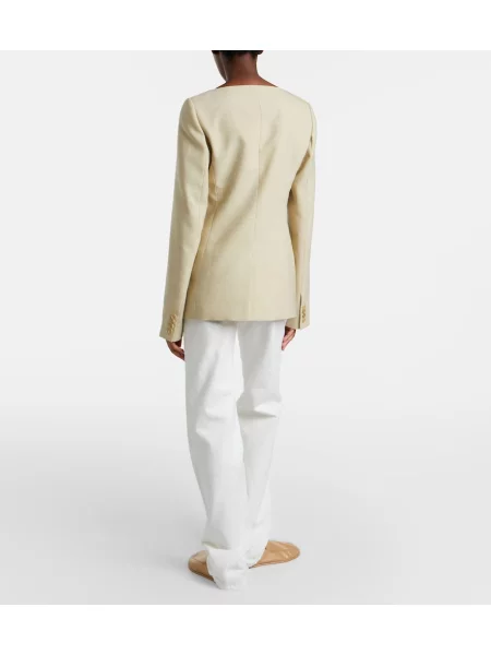 Blugi drepți Calvin Klein Collection alb