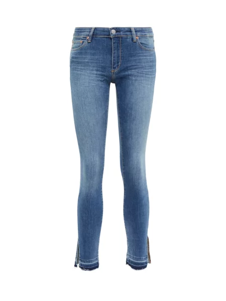 Skinny kostka jeansy skinny Ag Jeans niebieskie