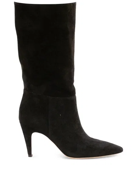 Botine Gianvito Rossi din piele de căprioară negru