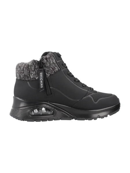 Členkové topánky Skechers čierna