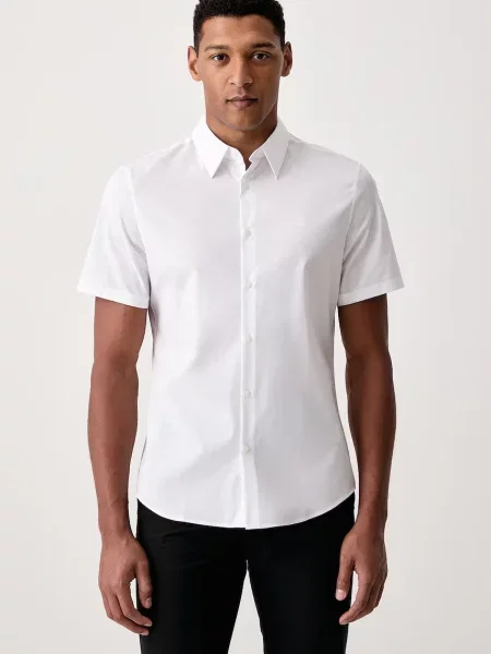 Calvin Klein cămașă pentru bărbați cu alb