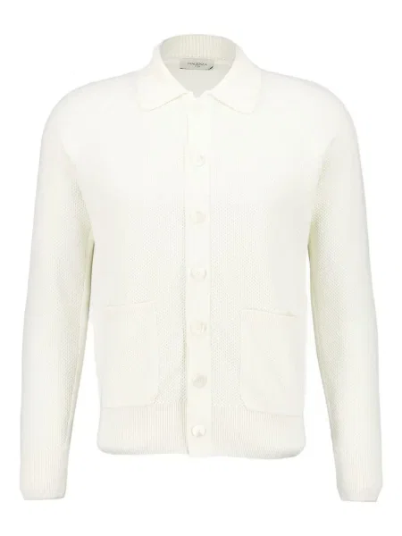 Cardigan Piacenza Cashmere din cașmir alb