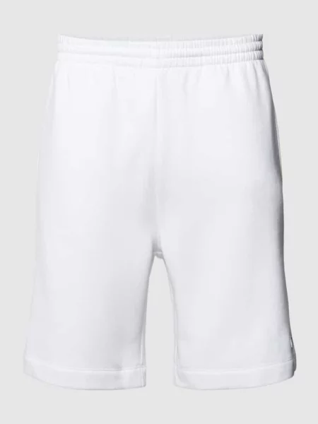 Lacoste szorty dresowe z bawełną białe