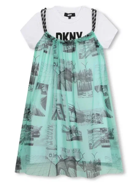 Sukienka dziecięca Dkny zielona