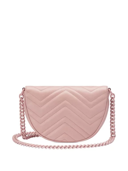 Mini crossbody kabelka Gucci GG Marmont růžová
