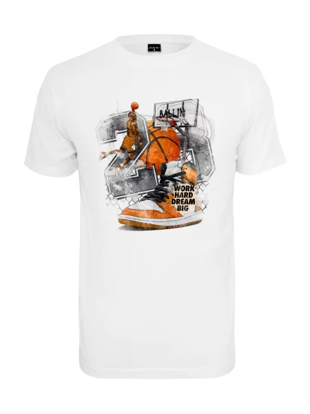 Mister Tee Tricou / gri metalic / portocaliu / negru / gri alb