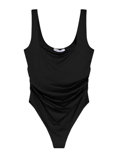 Bershka Bodi majica črna