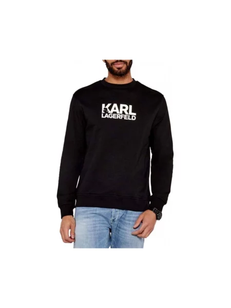 Bluza nierozpinana Karl Lagerfeld czarna
